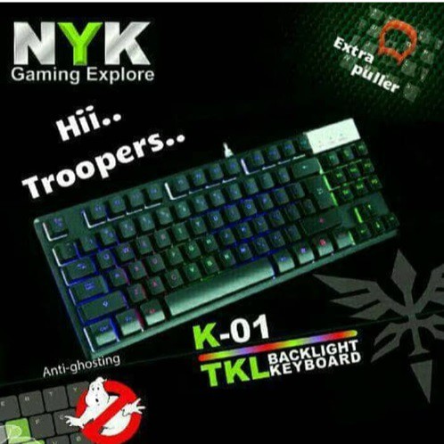 keyboard Gaming NYK K01 K-01 RGB TKL