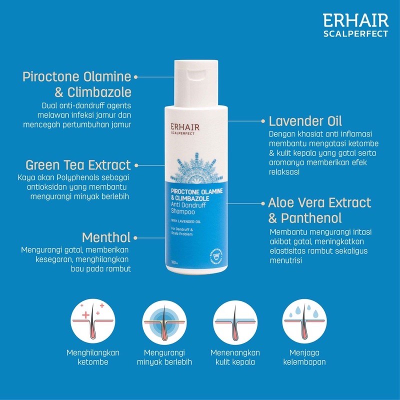 Erha Erhair Scalperfect Anti Dandruff Shampoo 100ml