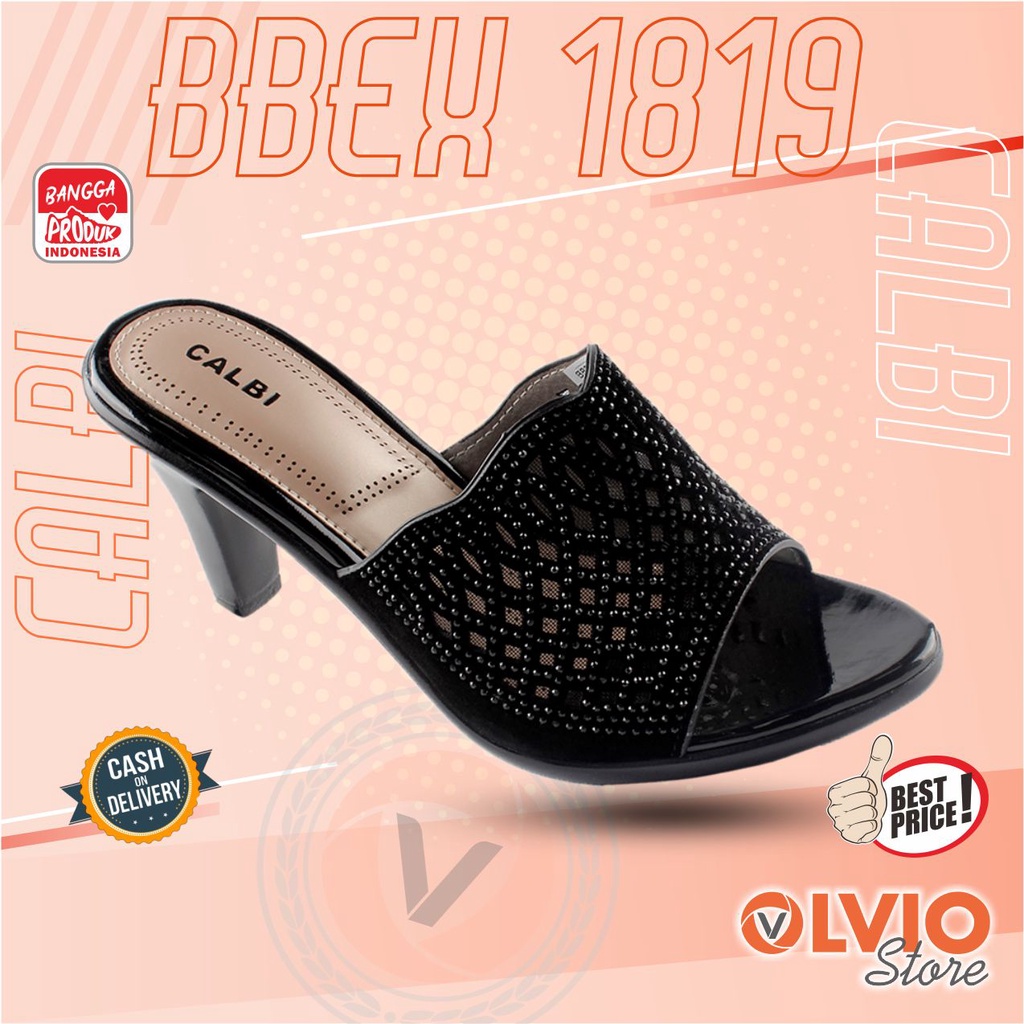 Calbi BBEX 1819 - Sandal Fashion Heel Trendy Wanita Dewasa Calbi Original