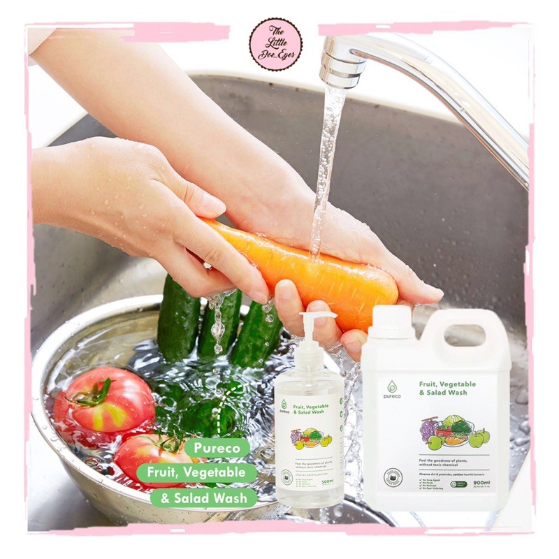 [READY] Pureco 500ml (Fruit, Vegetable, Salad wash / Liquid Dish &amp; bottle soap / liquid detergent)