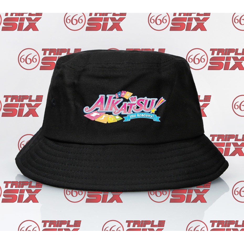 Topi bucket hat premium Aikatsu anime jepang