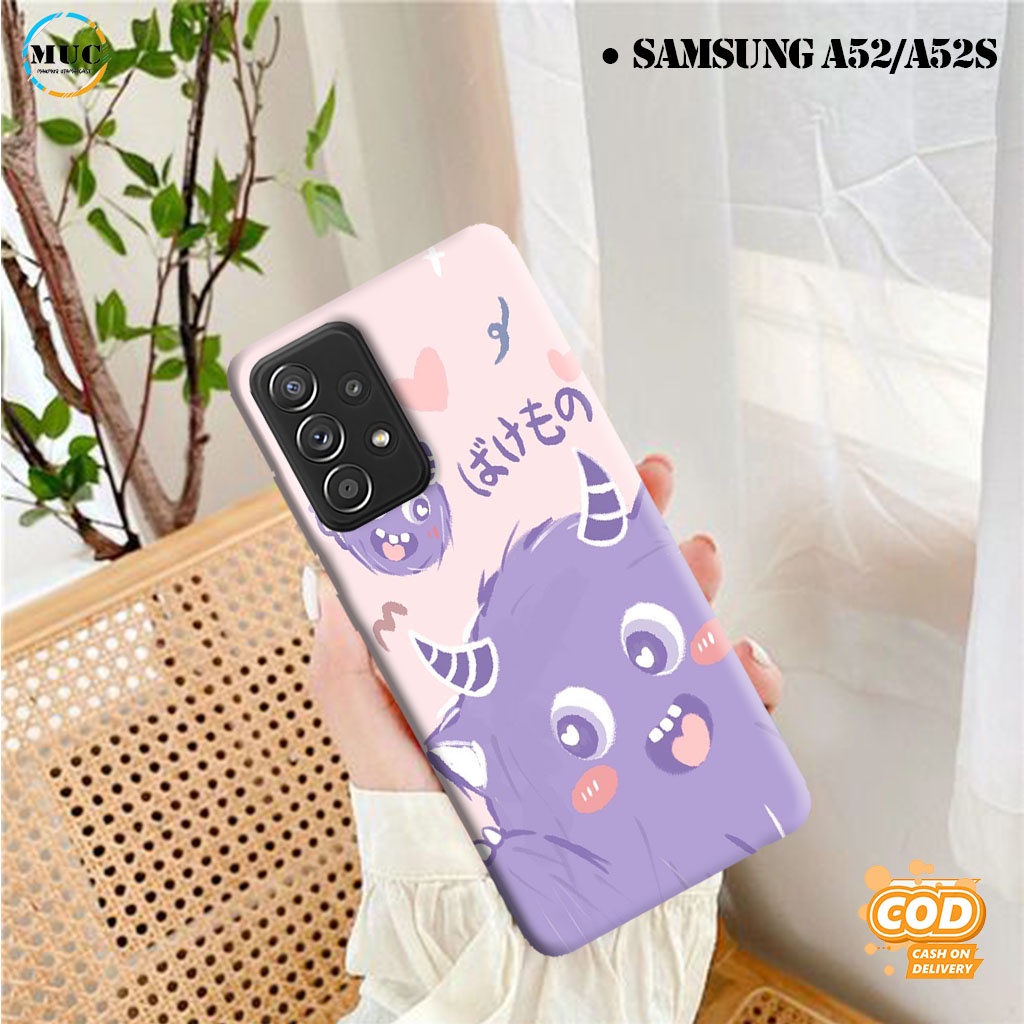 Case SAMSUNG A52/ A52S [AMC] Hardcase 3D Fullprint Fashion Animasi Monster Cute bumper kesing & cove