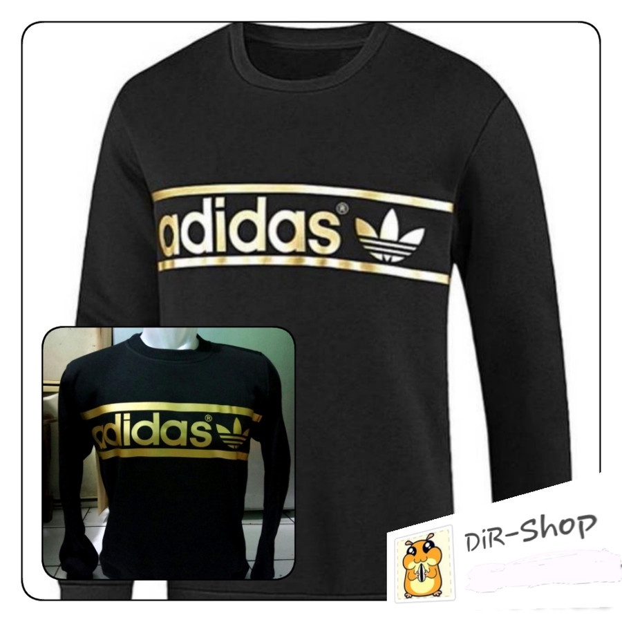 Sweater ADIDAS GOLD/Jaket Kaos Distro/Pakaian Pria/Fashion Baju Sporty