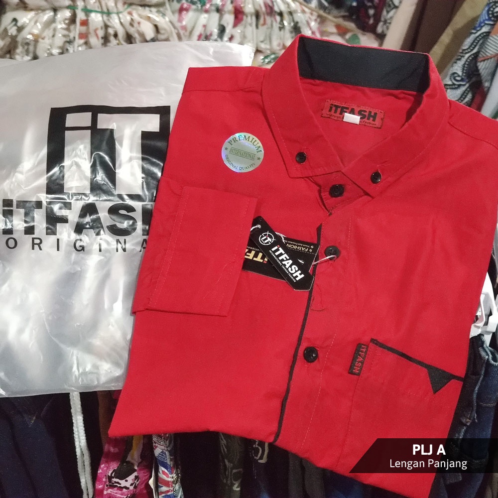 s Grosir Trolis size M kemeja polos Lengan Panjang M L XL 30S polos kemeja pria cowok lengan panjang