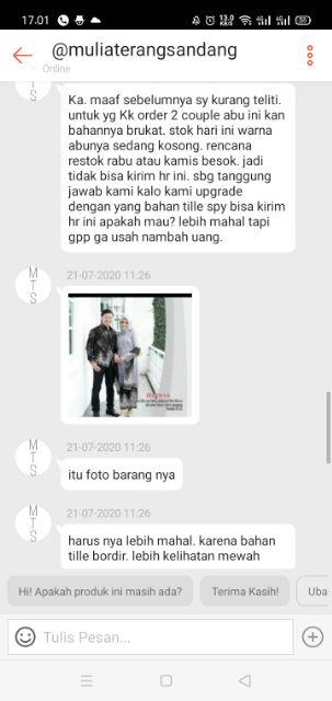 Mts Monaka Set Batik Couple Set Kebaya Tunik Brukat