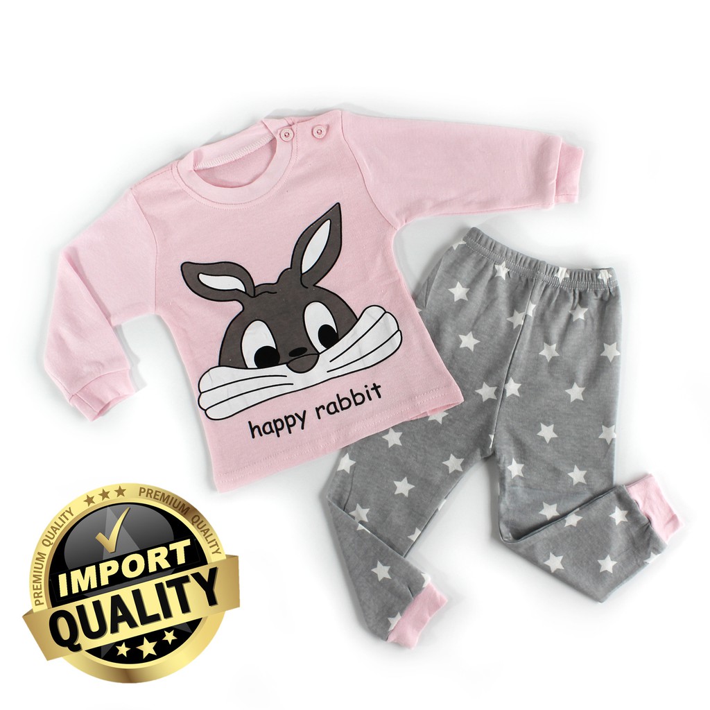 Baju Tidur Anak Perempuan Premium Set Bahan katun Piyama Anak Gambar lucu Baju tidur Anak perempuan