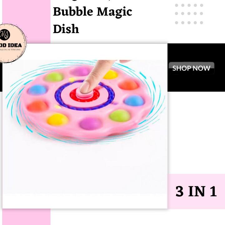 ☛ (MI) New Push Bubble Simple Dimple Fidget Spinner Toys ✲