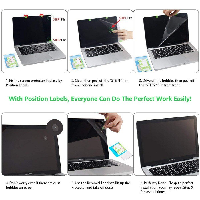 LCD Screen Guard Protector Film Pelindung Layar Apple MacBook Air Pro M1 M2 11 13 14 15 16 inch