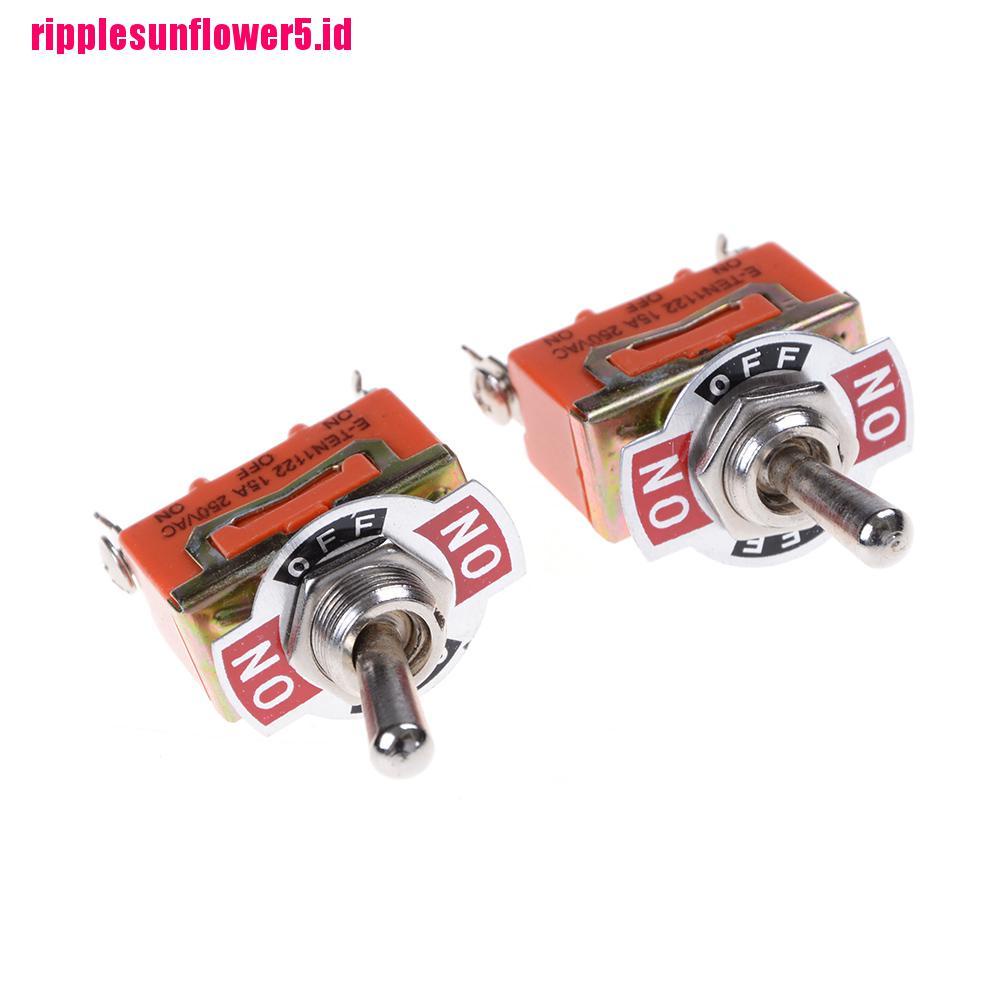 Saklar Toggle Switch ON-OFF SPDT 250V 15A Dengan 3 Terminal