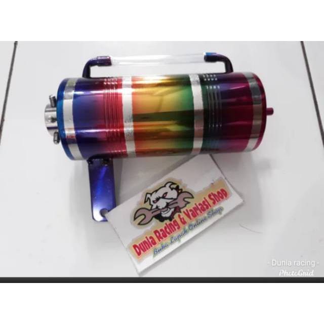 Tabung oli samping ninja R ninja RR pelangi Rainbow stenlis