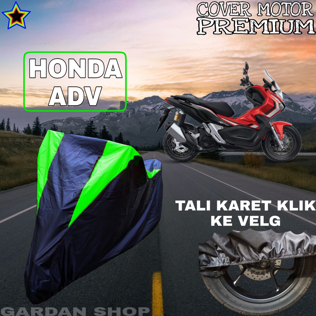 Sarung Motor HONDA ADV Hitam HIJAU Body Cover Penutup Pelindung Motor Honda Adv PREMIUM