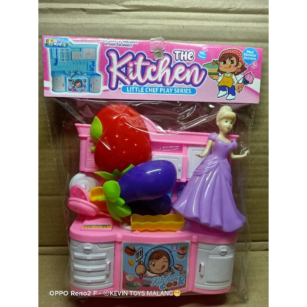 MK 29 MAINAN KITCHEN SET LENGKAP DENGAN BONEKA DAN BUAH BUAHAN / THE KITCHEN COOK LITTLE CHEF PLAY SERIES