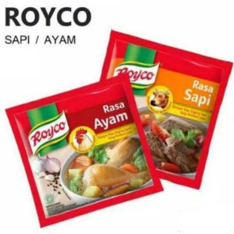 Royco bumbu pelezat serbaguna ayam/ sapi isi 12 pcs