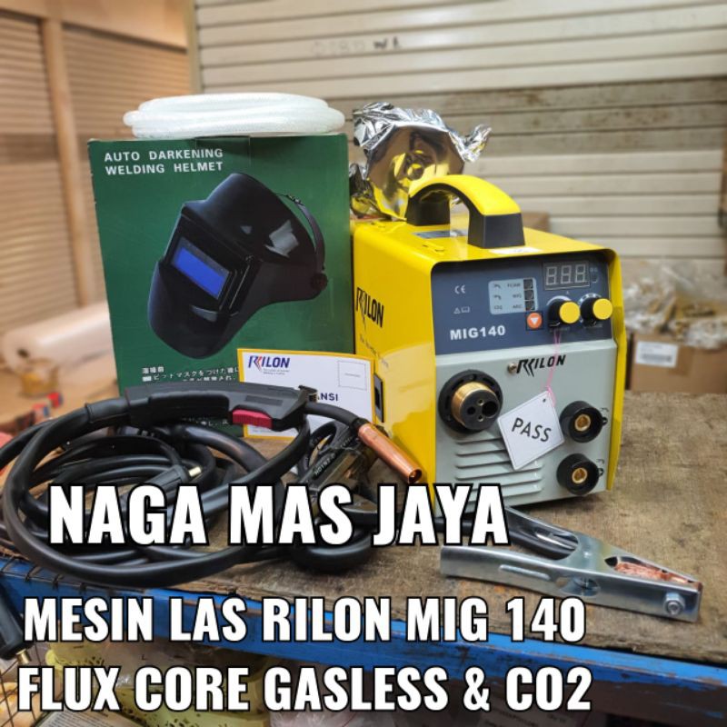 RILON MESIN LAS MIG 140 TANPA GAS CO2 / TRAFO LAS RILON MIG 140 / TRAVO LAS INVERTER RILON MIG 140 A