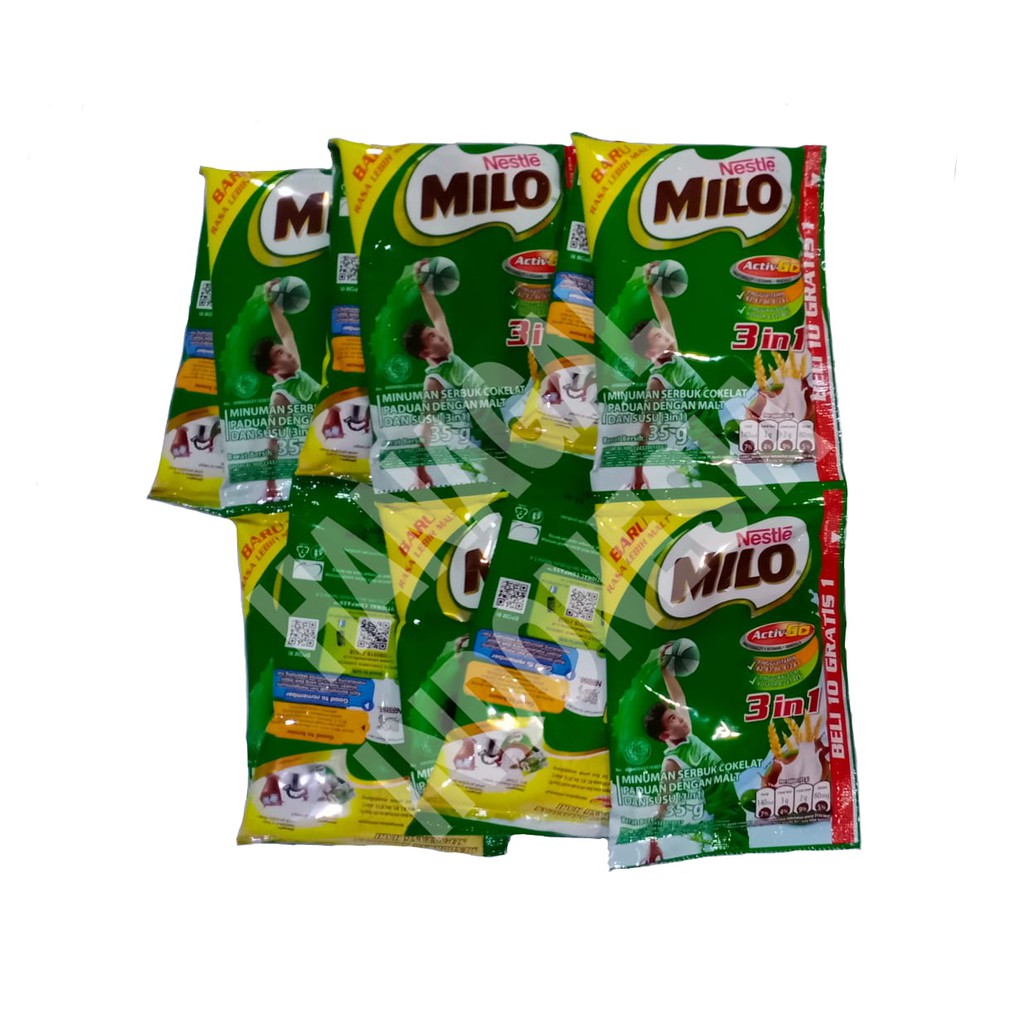 Jual Dutasp11 Milo 3in1 Activ Go Minuman Serbuk Coklat Dengan Malt Dan Susu 35gr Isi 10 5998