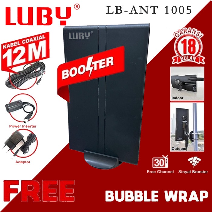 COD ANTENA TV DIGITAL INDOOR DAN OUTDOOR MEREK LUBY LB-ANT1005//ANTENA TV DIGITAL LUBY LB-ANT1005