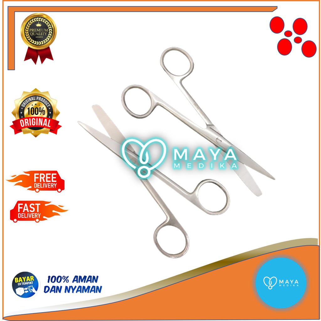 

Gunting Lurus Tajam-Tumpul / MS / 14 cm
