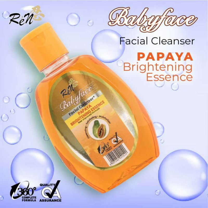 REN BABY FACE FACIAL CLEANSER PEPAYA ORIGINAL BPOM