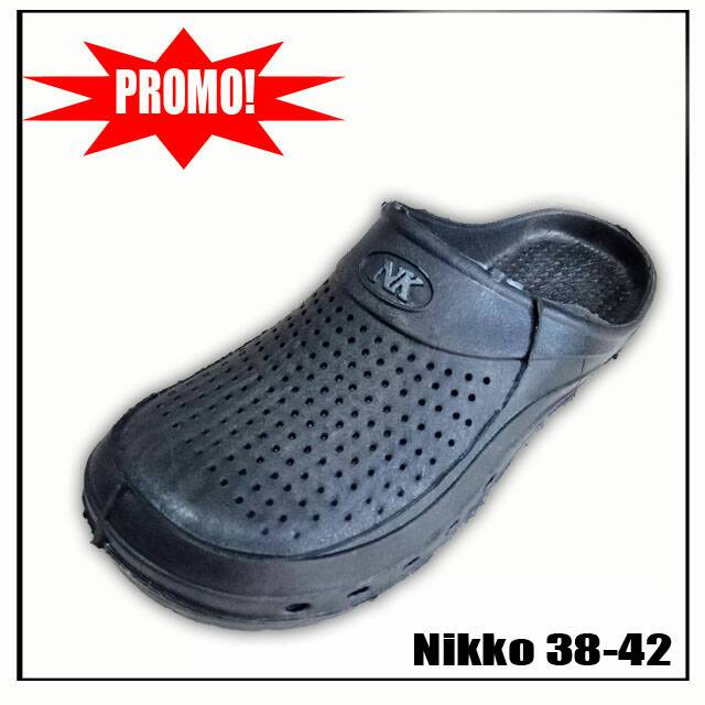  Nikko  Sandal  Selop 38 42 Pria Karet  Anti Sandal  Selop 