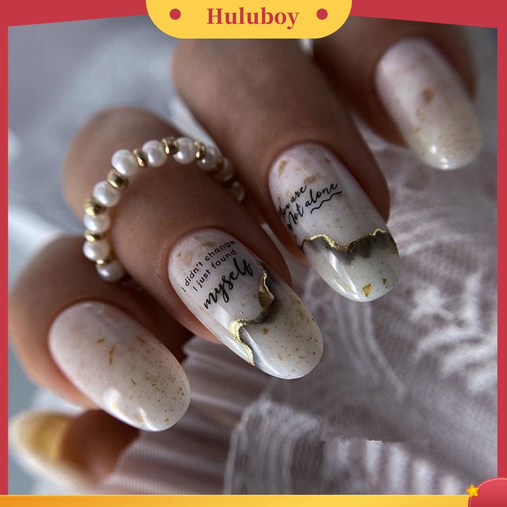 Huluboy Huluboy♡   Stiker Kuku 3D Dengan Perekat Untuk Manicure