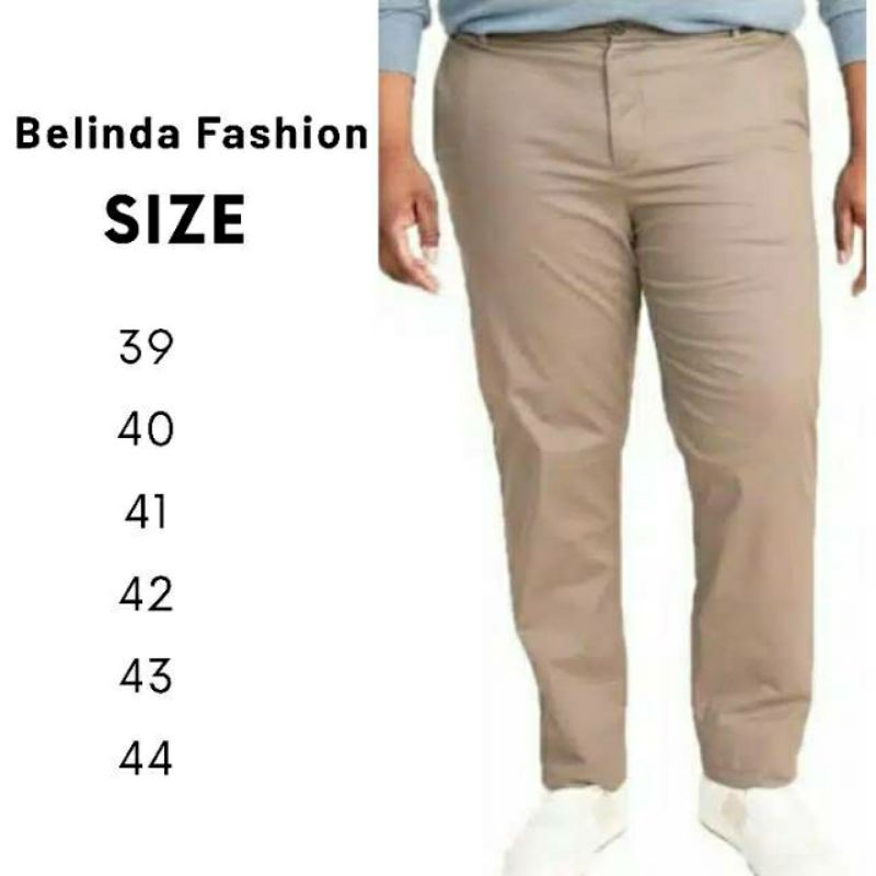 Jual Belinda Chinos Panjang Jumbo Chino Big Size Celana Panjang