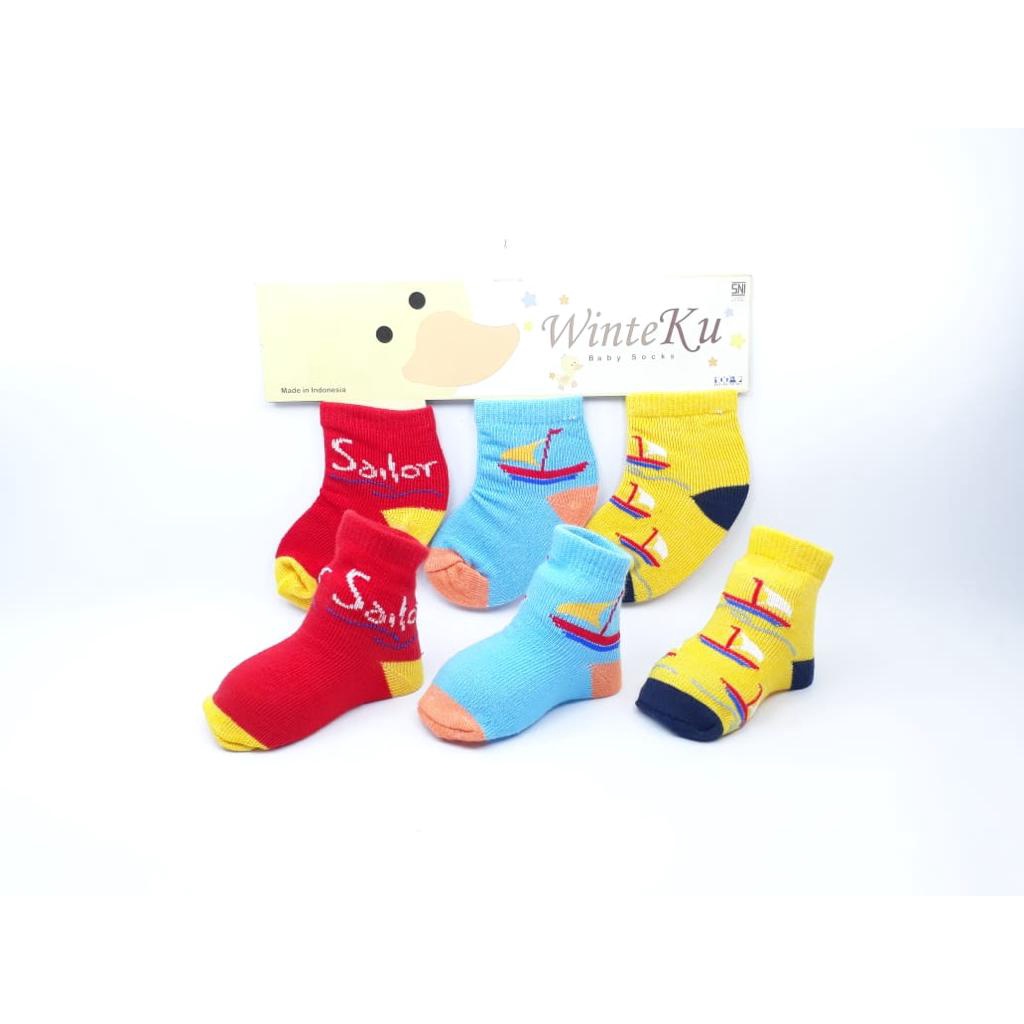 Morinz Kaos Kaki Winteku Baby - 1set isi 3 pasang