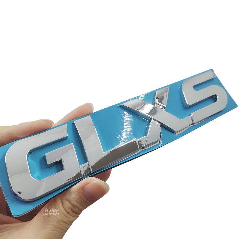 1 X ABS GLXS Letter Logo Auto Car Rear Emblem Badge Sticker Decal Replacement For Toyota HILUX GLXS