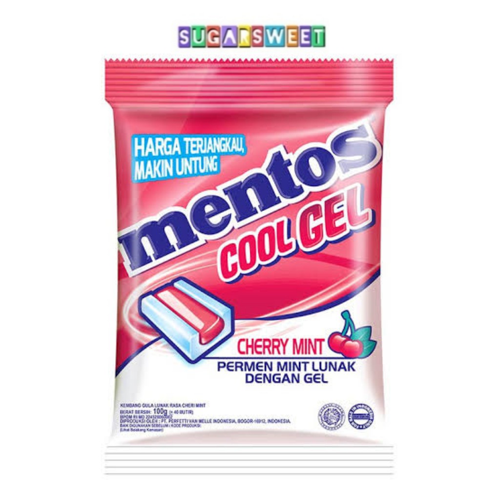 Mentos Cool Gel Cherry Mint (isi 40 Pcs)