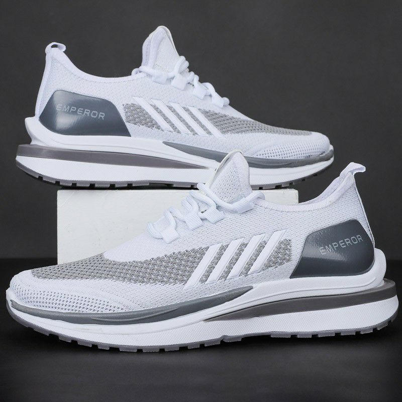 Larocking – Emperor Putih Abu | Sepatu Sneakers Running Gym Shoes