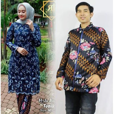 couple kebaya tunik ayu hem panjang berkualitas