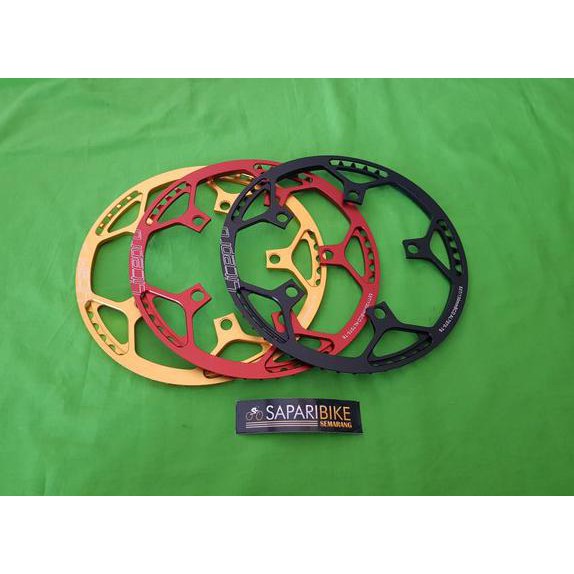 PROMO !! PROMO .. CHAINRING LITEPRO 53 T . CHAIN RING 53T KUNING YELLOW HITAM BLACK MERAH RED SILVER