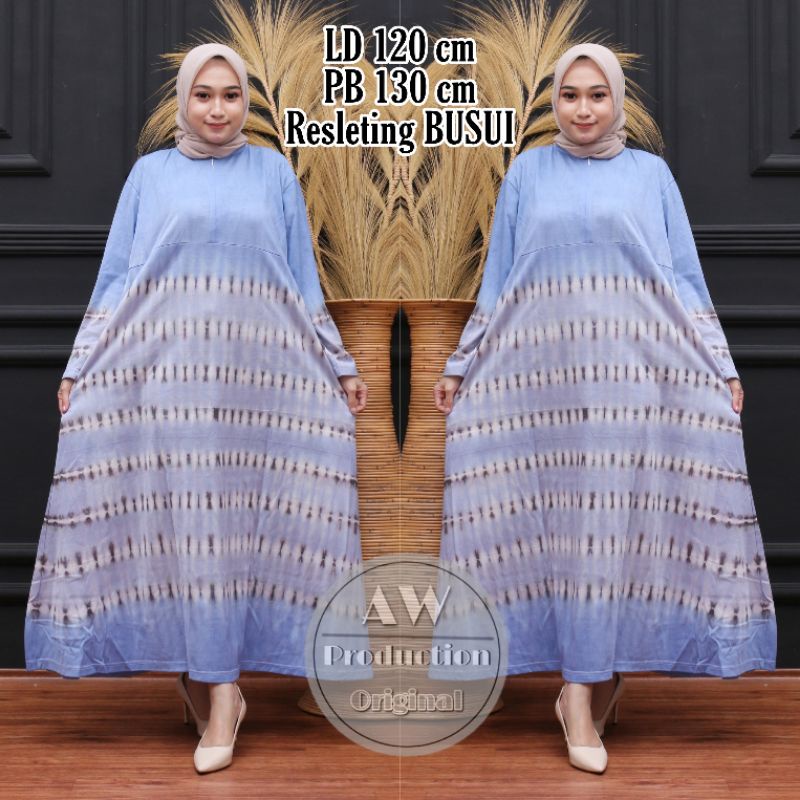 Daster Kaos Jumbo Ld 120 Soft Lengan Panjang Busui Bumil Batik Pekalongan Kekinian