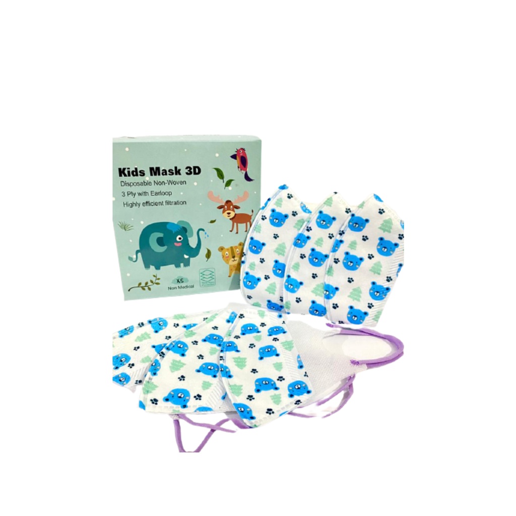 Masker Duckbil / Duckbill 3 Ply Anak 1 Box Isi 50 Pcs