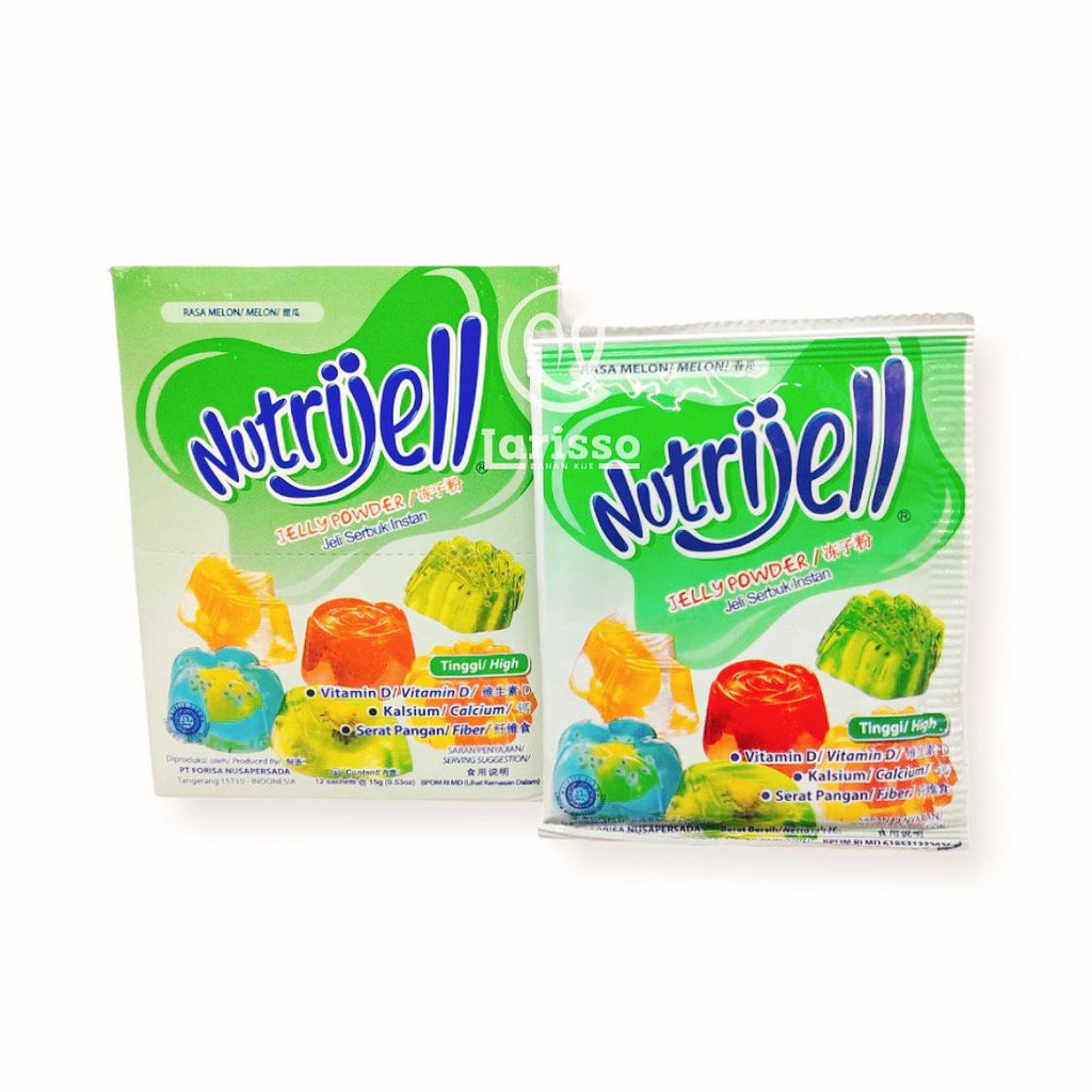 

NUTRIJELL JELLY POWDER JELI SERBUK INSTAN 15GR MELON