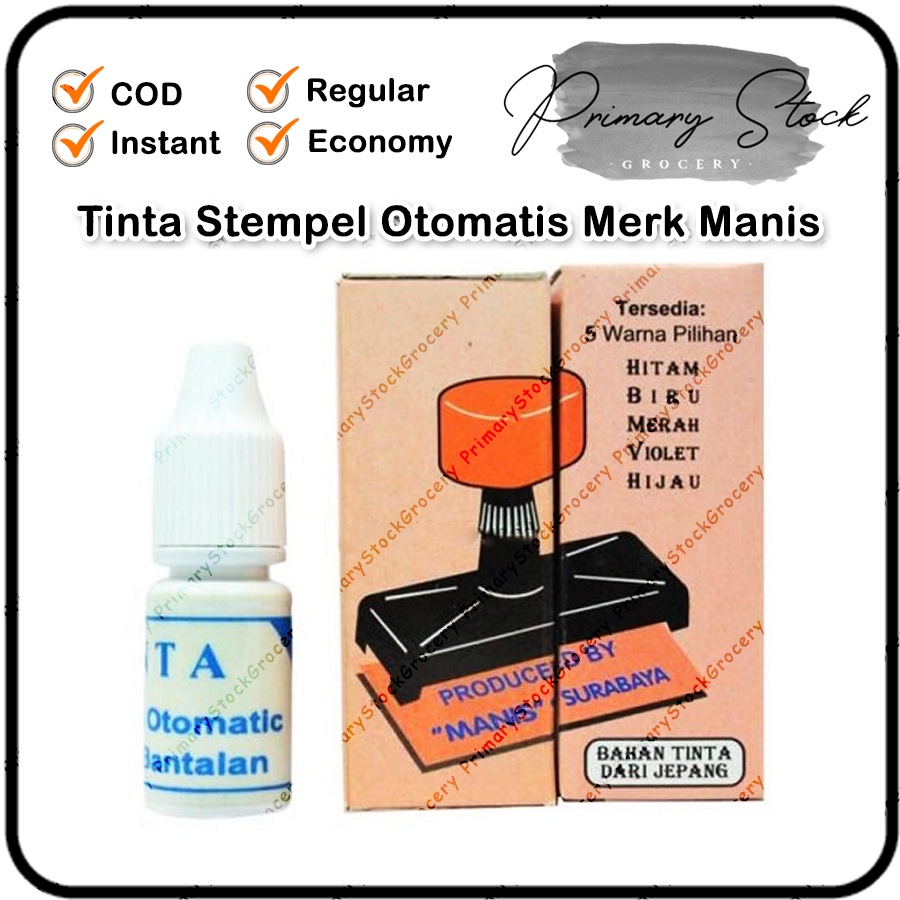 

Tinta Stempel Otomatis Merk Manis Isi Ulang Murah 5ml 5 ml