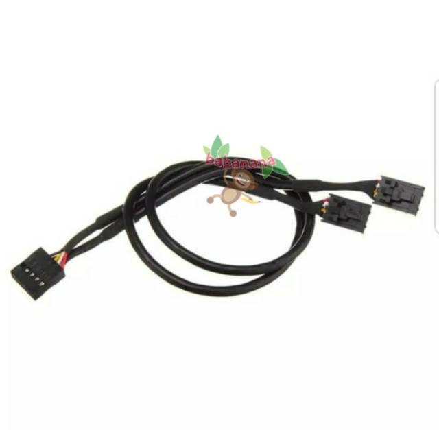 Kabel USB Motherboard 9 pin Splitter 1 to 4 cabang front panel hub