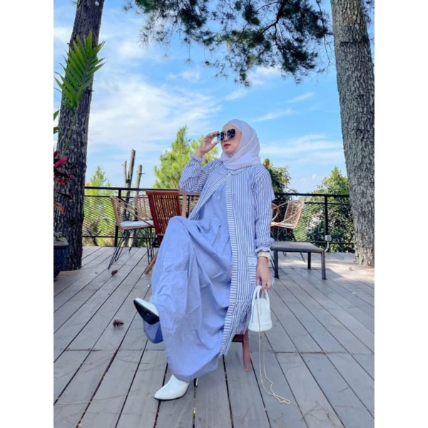 zaqia set by ran / dress outer ran original