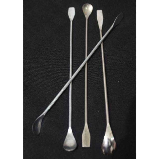 Alat laboratorium Spatula stainlees steel