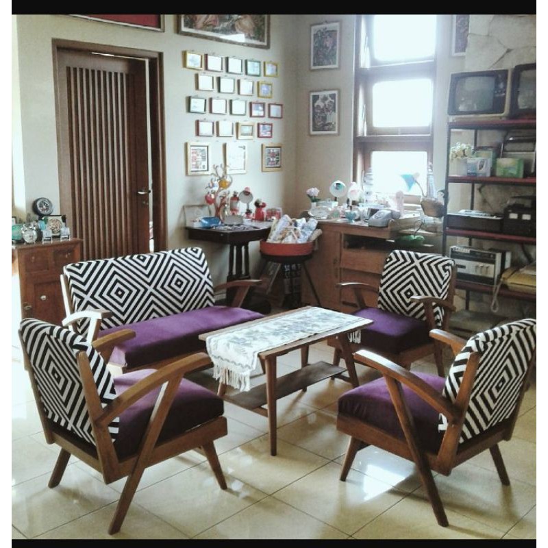 kursi tamu vintage scandinavian