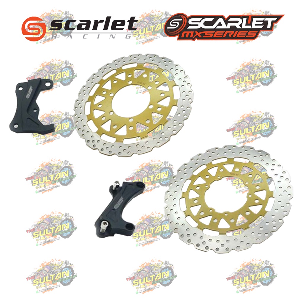 PIRINGAN CAKRAM DISC BRAKE DEPAN + BRACKET 300MM 320MM KLX 150 BF D TRACKER KLX 230 CRF 150 L WR 155 SCARLET RACING