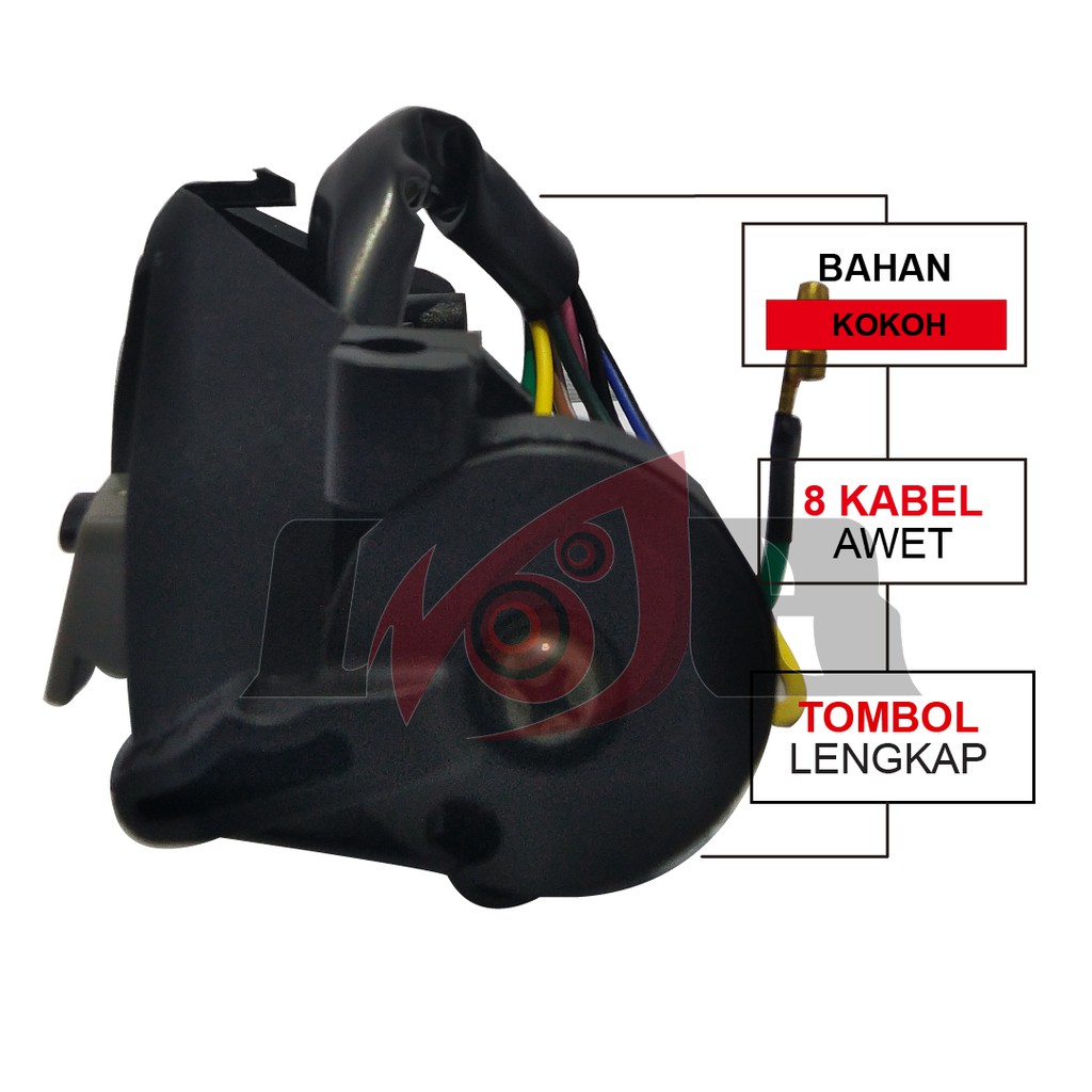 Switch Saklar Kiri Mio Lama Jupiter MX tombol lampu dim sen klakson choke