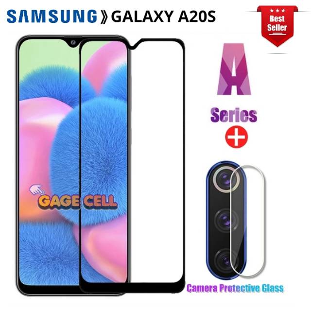 TG Anti Gores Samsung A20s Full Layar Kamera - Tempered Glass 9D Samsung a20s Screen Protector