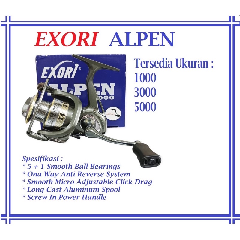 Reel Exori Alpen/Slider 1000,3000,5000 power handle