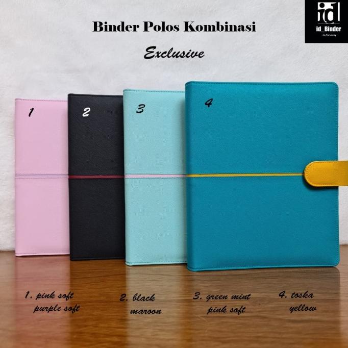 

JUAL MURAH BINDER POLOS KOMBINASI EXCLUSIVE 4 WARNA PILIHAN A5 DAN B5