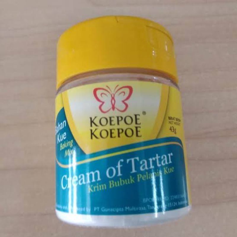 

Cream of Tartar koepoe - koepoe 43gr