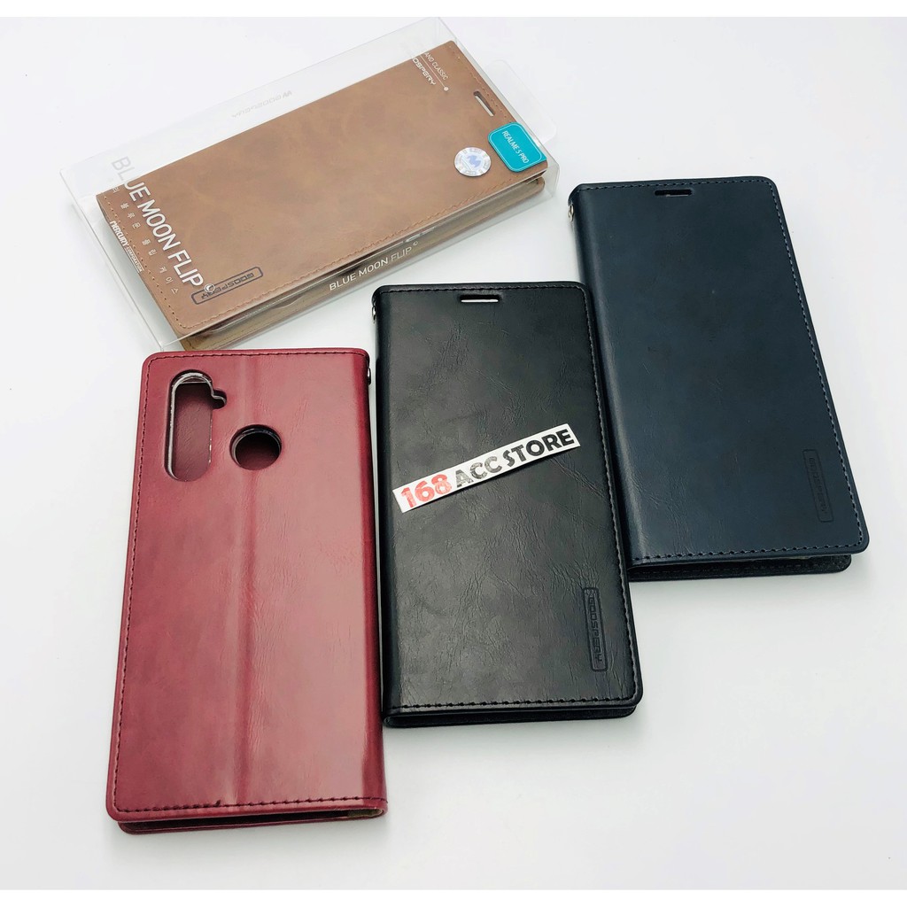 SARUNG FLIP CASE REALME 5 PRO - BLUEMOON FLIP COVER REALME 5 PRO