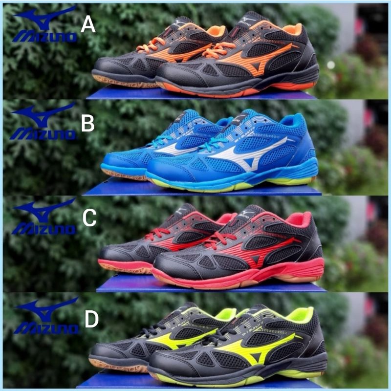 Sepatu Pria Badminton Mizuno Terbaru Volly Bulutangkis Full Karet