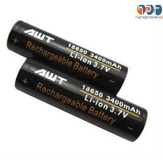 Jual Battery Awt 18650 3400mah Black - Hitam Murah