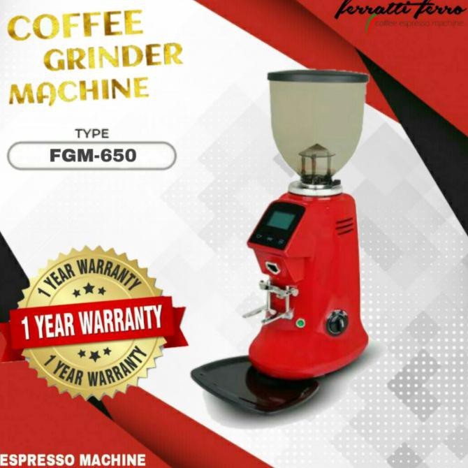 Ferratti Ferro Mesin Penggiling Kopi Coffee Grinder Machine Fgm-650 - Merah Ginazzzz8