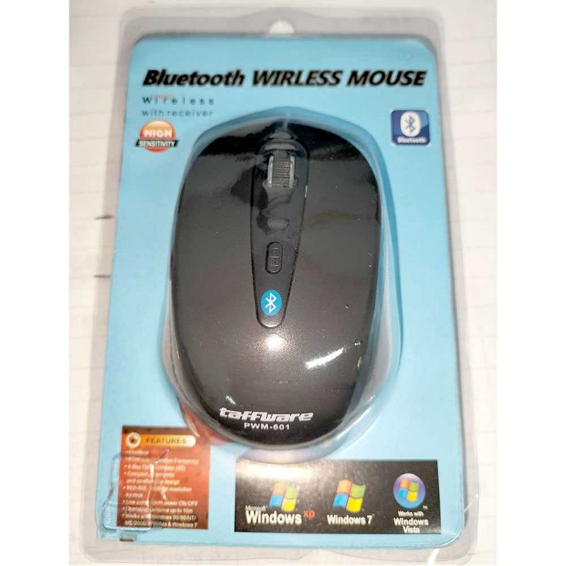 Taffware Mouse gaming bluetooth PC komputer laptop wireless tanpa USB dongle 3.0 2.4GHz 1600DPI - PWM-601